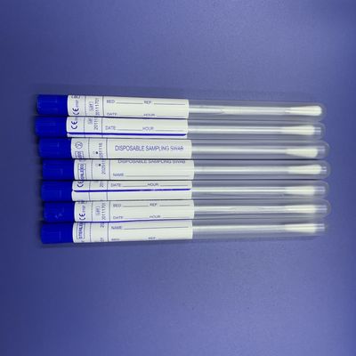 مسحات قطنية طويلة ISO13485 ، مسحة أنف طبية لاختبار الفيروسات